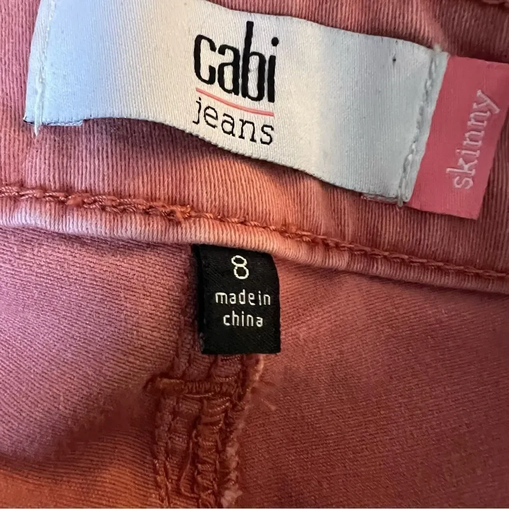 Cabi Jeans Salmon Pink Size 8